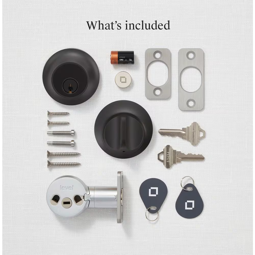 Level Lock+ Matter-over-Thread Smart Lock — Matte Black