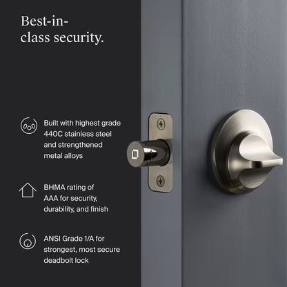 Level Lock+ Matter-over-Thread Smart Lock — Matte Black