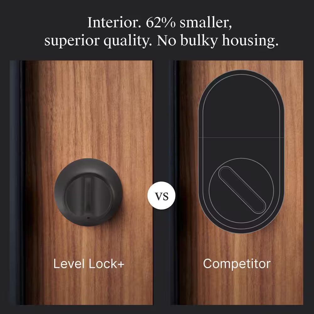 Level Lock+ Matter-over-Thread Smart Lock — Matte Black