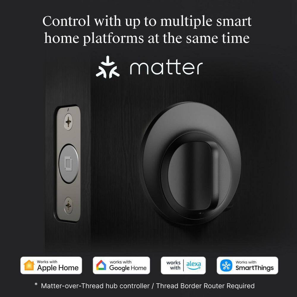 Level Lock+ Matter-over-Thread Smart Lock — Matte Black