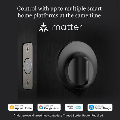Level Lock+ Matter-over-Thread Smart Lock — Matte Black