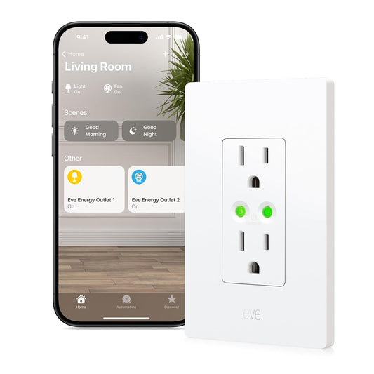 Eve Energy Matter-over-Thread In-Wall Outlet & Power Meter