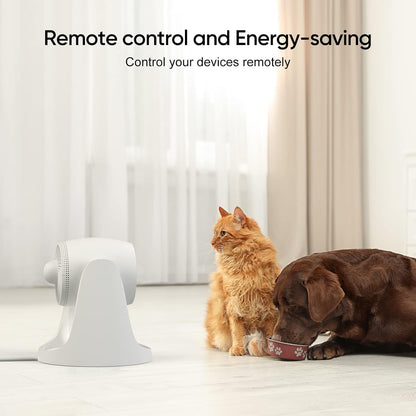 Matter over Thread Smart Plug, Smart Mini Outlet, Works with Apple Home, Alexa & Google Home, 15A/1800W （1Pack）