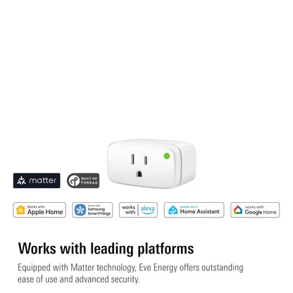 Eve Energy Matter-over-Thread Smart Plug — 2 Pack