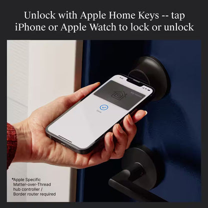 Level Lock+ Matter-over-Thread Smart Lock — Matte Black
