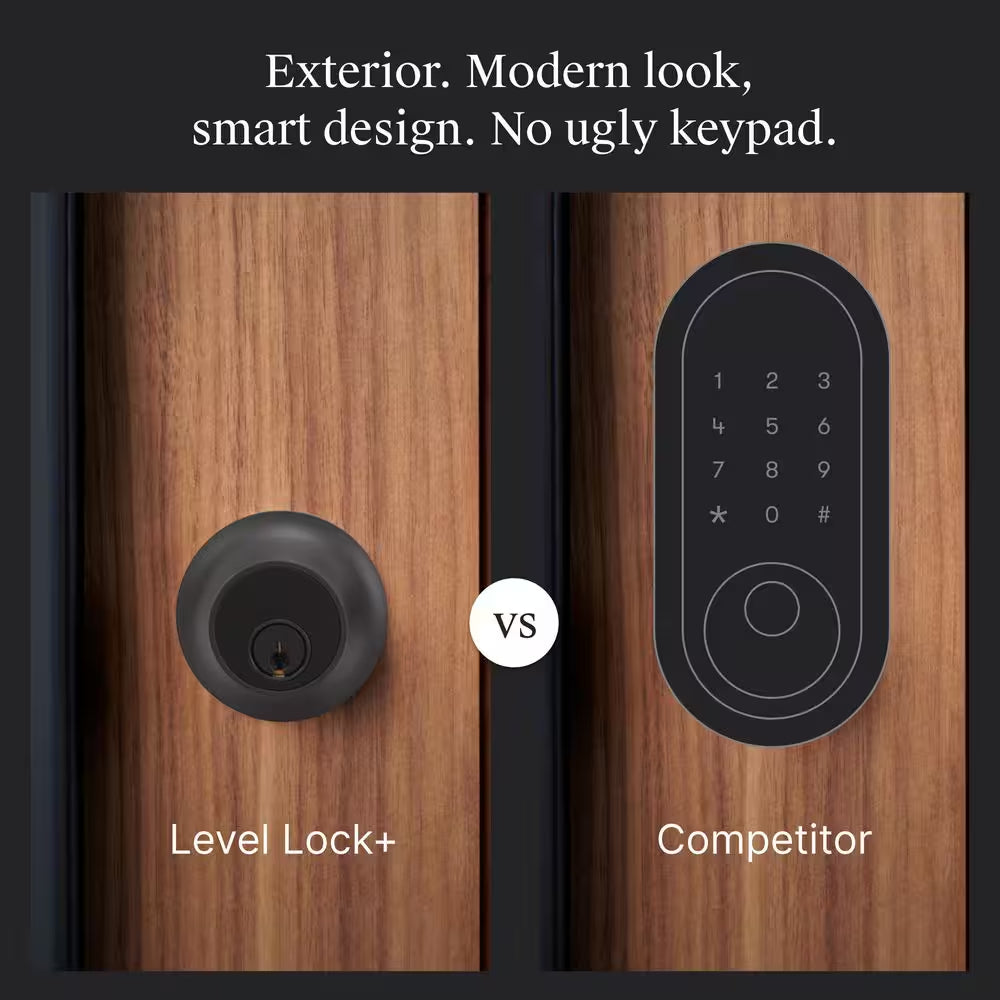 Level Lock+ Matter-over-Thread Smart Lock — Matte Black