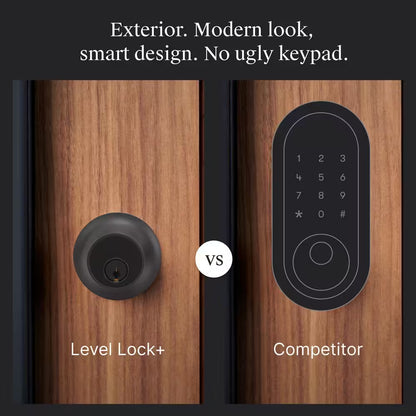 Level Lock+ Matter-over-Thread Smart Lock — Matte Black