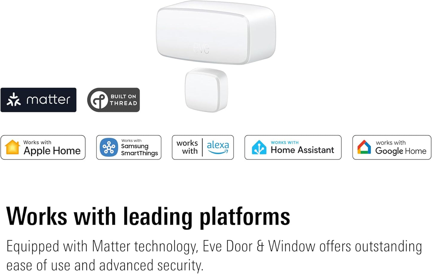 Eve Door & Window Matter-over-Thread Sensors — 3 Pack