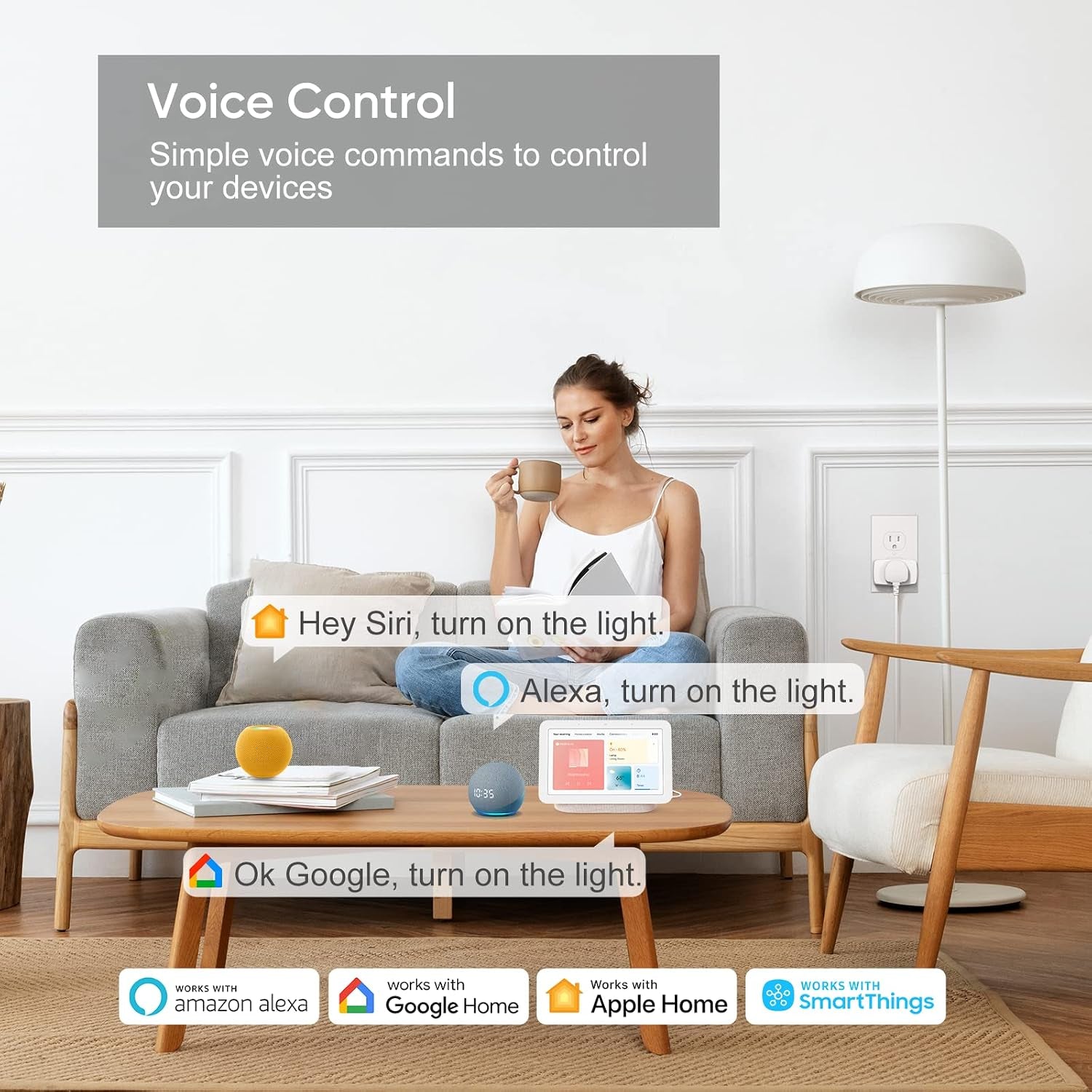 Onvis S4 Matter-over-Thread Smart Plug — 2 Pack